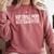 FUNNY Softball Mom Like A Baseball Mom But Smarter Comfort Colors Sweatshirt Orchid