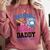 Gender Reveal Baseball Or Bows Daddy Loves You Comfort Colors Sweatshirt Orchid