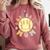 Groovy Retro Floral Happy Smiling Face Baseball Mom Comfort Colors Sweatshirt Orchid Groovy Retro Floral Happy Smiling Face Baseball Mom Comfort Colors Sweatshirt Orchid