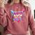 Happy 100 Days Of School Baseball Drip Theme Party 100th Day Comfort Colors Sweatshirt Orchid
