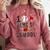 Happy 101 Days Of School Baseball Sports 100th Day Comfort Colors Sweatshirt Orchid
