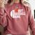 I Heart Hot Baseball Moms Comfort Colors Sweatshirt Orchid