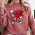 Heart Love Baseball Valentine Outfit Men Boy Comfort Colors Sweatshirt Orchid Heart Love Baseball Valentine Outfit Men Boy Comfort Colors Sweatshirt Orchid