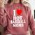 I Heart Love Hot Baseball Moms MILF Cougar Older Woman Comfort Colors Sweatshirt Orchid