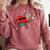 Heart Valentines Day Baseball Men Boys Kids Teens Comfort Colors Sweatshirt Orchid