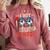I Hit 100 Days Of School Baseball Kids Boy Teacher 100th Day Comfort Colors Sweatshirt Orchid