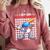 I Hit 100 Days Of School Baseball Player Kids Boys Son Comfort Colors Sweatshirt Orchid