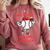 Hit Hard Run Fast Turn Left Baseball Player Comfort Colors Sweatshirt Orchid