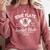 Home Plate Social Club Baseball Moms Group Tee Comfort Colors Sweatshirt Orchid