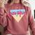 Ice Cream Baseball Cone Dripping Sprinkles Kids Boys Summer Premium Tri-Blend Comfort Colors Sweatshirt Orchid