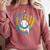 Ice Cream Baseball Mitt Drippy Scoop Baseball Sports Comfort Colors Sweatshirt Orchid