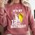 It's My 12th Birthday Baseball Softball Heart 12 Year Old Comfort Colors Sweatshirt Orchid