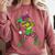 Jester Baseball Mardi Gras Carnival Sport Men Boy Teen Kids Comfort Colors Sweatshirt Orchid