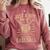 Just a Boy Who Loves Baseball Comfort Colors Sweatshirt Orchid