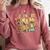 I Just Hit 100 Days Of School Baseball Teacher Student Retro Comfort Colors Sweatshirt Orchid