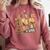 I Just Hit 100 Days Of School Camo Baseball Boy Kids Teacher Comfort Colors Sweatshirt Orchid