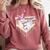 Kids Happy Easter Bunny Playing Baseball Boy Ice Cream Drip Comfort Colors Sweatshirt Orchid