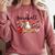 Leopard Baseball Mom Game Day Vibes Mother's Day Comfort Colors Sweatshirt Orchid