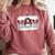 Leopard Baseball Mom Mama Mother's Day Son Daughter Boys Comfort Colors Sweatshirt Orchid