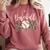 Leopard Baseball Mom Matching Baseball Mama Family Matching Premium Comfort Colors Sweatshirt Orchid