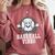Leopard Baseball Vibes Game Day Softball Life Mom Comfort Colors Sweatshirt Orchid