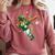 Leprechaun Play Baseball St Patrick's Day Men Kid Boys Comfort Colors Sweatshirt Orchid