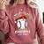 Most Likely To Play Baseball With Santa Christmas Xmas Comfort Colors Sweatshirt Orchid