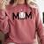 Loud & Proud Baseball Mom Softball Mother Women Mommy Comfort Colors Sweatshirt Orchid