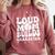 Loud Baseball Mom Builds Character Comfort Colors Sweatshirt Orchid