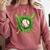 Lucky Shamrock Baseball Gloves Drip St Patrick's Day Boys Comfort Colors Sweatshirt Orchid