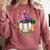 Mardi Gras Baseball Jester Hat Fleur De Lis Boys Girls Kids Comfort Colors Sweatshirt Orchid