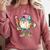 Melted Ice-Cream Baseball Mascot Pastel Pop Comfort Colors Sweatshirt Orchid Melted Ice-Cream Baseball Mascot Pastel Pop Comfort Colors Sweatshirt Orchid