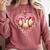 Melting Baseball Drip Heart Softball Player Lover Ice Cream Comfort Colors Sweatshirt Orchid