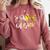 Mom Of Both Softball Baseball Mom Comfort Colors Sweatshirt Orchid