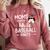 Moms Against White Baseball Pants For a Baseball Mom Comfort Colors Sweatshirt Orchid