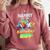 Nanny Of The Birthday Boy Baseball Football Colorful Comfort Colors Sweatshirt Orchid