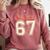 Number 67 Meme Six Seven Baseball Style Kids Boy Teen Comfort Colors Sweatshirt Orchid Number 67 Meme Six Seven Baseball Style Kids Boy Teen Comfort Colors Sweatshirt Orchid