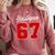 Number 67 Numbered Six Seven Baseball Jersey Style Team 67 Comfort Colors Sweatshirt Orchid Number 67 Numbered Six Seven Baseball Jersey Style Team 67 Comfort Colors Sweatshirt Orchid