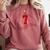 Number 7 Years Baseball 7TH Birthday Comfort Colors Sweatshirt Orchid