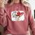 Peace Love Baseball Mom Mommy Comfort Colors Sweatshirt Orchid