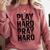 Play Hard Pray Hard Youth Boy Christian Baseball Jesus Comfort Colors Sweatshirt Orchid Play Hard Pray Hard Youth Boy Christian Baseball Jesus Comfort Colors Sweatshirt Orchid