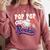 Pop Pop Rookie Of Year 1st Birthday Baseball Theme Matching Comfort Colors Sweatshirt Orchid