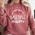 Proud Baseball Mom Era Baseball Game Day T-Ball Mom Son Comfort Colors Sweatshirt Orchid
