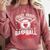 Proud Baseball Mom For Women Mom Baseball Mama Comfort Colors Sweatshirt Orchid