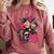 Punk Girl With Anger Kanji And Baseball Bat Comfort Colors Sweatshirt Orchid Punk Girl With Anger Kanji And Baseball Bat Comfort Colors Sweatshirt Orchid