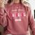 Retro Groovy Baseball Mom Proud Baseball Mom Comfort Colors Sweatshirt Orchid