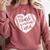Retro My Heart Is On That Field Baseball Mom Mother's Day Comfort Colors Sweatshirt Orchid Retro My Heart Is On That Field Baseball Mom Mother's Day Comfort Colors Sweatshirt Orchid