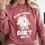 Rub Some Dirt On It Cute Girls Retro Baseball Mom Softball Comfort Colors Sweatshirt Orchid