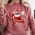 Santa Baseball Christmas Pajamas Xmas Men Boy Toddlers Comfort Colors Sweatshirt Orchid