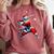 Santa Playing Baseball Men Boys Christmas Baseball Player Comfort Colors Sweatshirt Orchid Santa Playing Baseball Men Boys Christmas Baseball Player Comfort Colors Sweatshirt Orchid
